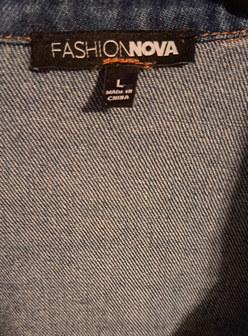 Fashion Nova Denim Utility Romper/Jumpsuit L Cotton READ SIZING RUNS SMALLER - Picture 3 of 10
